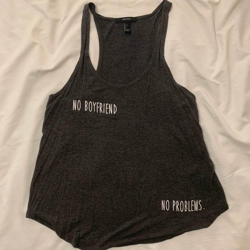 Forever 21 gray tank top